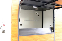 Quiosco de Comida Prefabricado Expandible de Construcción Rápida, Resistente a la Intemperie, para Centro Comercial, Tienda de Vendedores Ambulantes