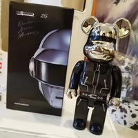 Vente en gros d'usine : Figurine de mode punk Bearbrick 400% en ABS, emballage en boîte couleur, objet de collection en plastique