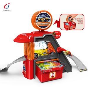 Station de lavage de <span class=keywords><strong>voitures</strong></span> multifonctionnelle Chengji Toys, <span class=keywords><strong>garage</strong></span> de stationnement pour <span class=keywords><strong>voitures</strong></span> de course, petite voiture en alliage, simulation de changement de couleur - Product Image 1