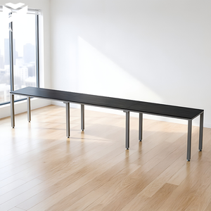 3 Personas Workstation <strong>Desk</strong> Escritorio 360x60x75cm Office <strong>Desk</strong> Linkable Staff <strong>Desk</strong> <strong>Units</strong> for Infinite Long Row Configuration - Product Image 4