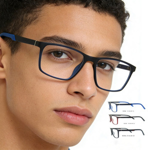 Nuevas Gafas con Armazón TR <span class=keywords><strong>para</strong></span> Hombre, Gafas Ópticas Cuadradas, Gafas Clásicas, Armazones <span class=keywords><strong>para</strong></span> Lentes - Product Image 1
