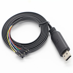 OEM/ODM FTDI FT232RL Chip <b>USB</b> <b>A</b> to Dupont 6Pin 0.1" Pitch TTL 3.3V 5V UART Cable Flat Wire for Router GPS Download Debugging - Product Image 4