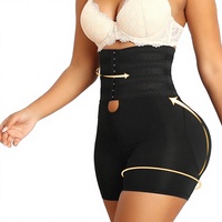 Culotte taille haute ajustable à boutons pour femme, grande taille, avec coussinet en éponge amovible, en polyester, effet rehausseur de fesses, pour l'export.