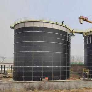 Tự động 2500m3 bắt vít thép không gỉ kỵ khí lò phản ứng cho chất thải hữu cơ xử lý nước thải schumann Tank 2 năm - Product Image 1