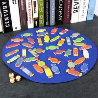 Jeu de mémoire en forme de bonbons Duoqu, plateau en bois, interaction parent-enfant, jouets d'entraînement à l'intelligence