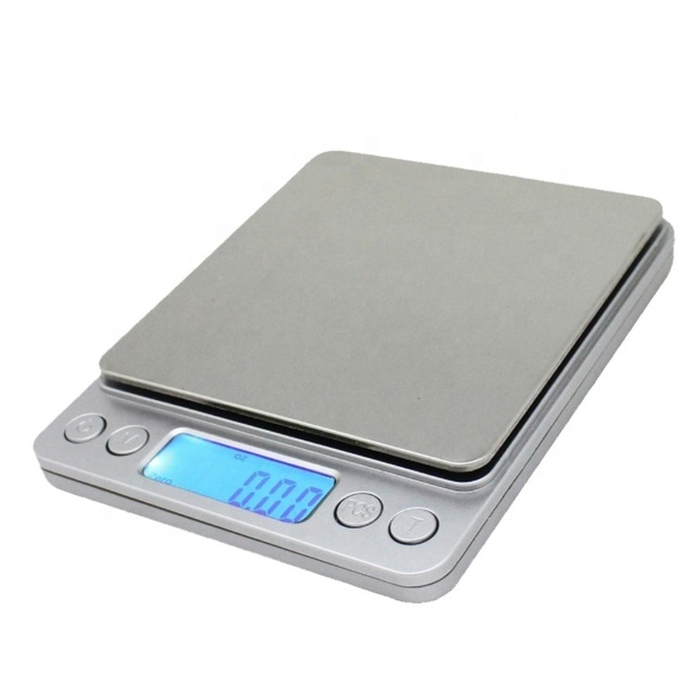 New Style Transparent Silver Multi-functional Waterproof Electronic Digital Food Kitchen Scale for Coffee Power Cooking Baking
