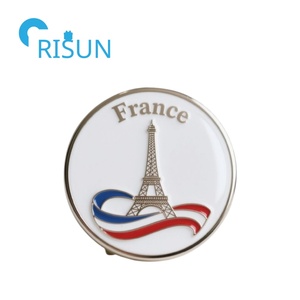 Fabrication métal émail personnalisé France broche broche carte française personnalisée épinglette insigne France drapeau national français épingles - Product Image 4