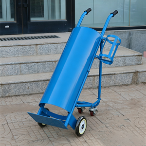 1. Chariot robuste à double bouteille de gaz avec roues en acier et poignée ergonomique pour atelier de soudage - Product Image 3