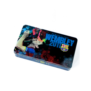 Caja de hojalata de metal personalizada con diseño del <span class=keywords><strong>FC</strong></span> <span class=keywords><strong>Barcelona</strong></span> para recuerdos o regalos - Product Image 5