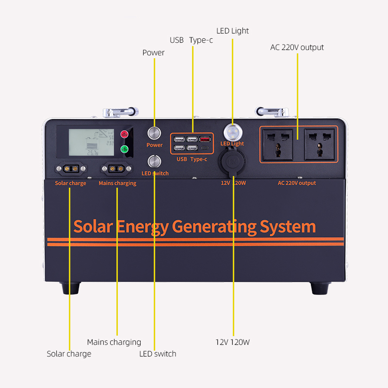 aiya1500 watt 3000WH household solar off grid photovoltaic generator, emergency energy storage portable small power station · image 5