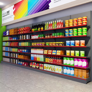 ค้าปลีกชั้นวางอุปกรณ์ชั้นวางชั้นวางของเรือแจวโลหะแสดงร้านขายของชำที่ใช้ช้อปปิ้งซูเปอร์มาร์เก็ตชั้นวาง - Product Image 6