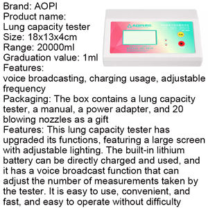 Spiromètre électronique affichage collège détecteur de capacité vitale testeur de capacité pulmonaire - Product Image 6