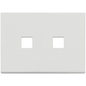 Flat Matt White <b>Wall</b> Switch <b>Plate</b> 3Mx2 12.5x9.5cm 1.4mm Thickness - Product Image 1