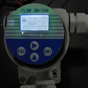 DN25 OEMフローセンサー熱伝導性液体 & 消防ガスデジタルディスプレイ電子画面プラグインプラグフロースイッチ - Product Image 3