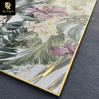 Springletile 600x1200 Blumenmuster Gold Keramik Küche Grüner Boden Badezimmer Showroom Ideen Wandfliesen