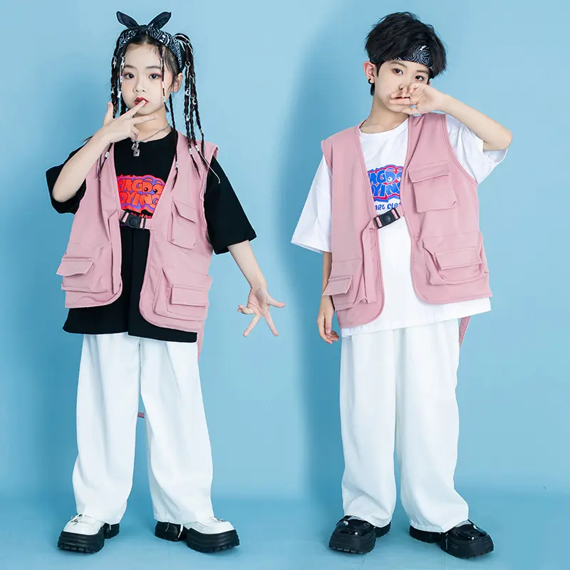 Jungen Hip-Hop Kids Modewesten Kinder-Show Models Mädchen