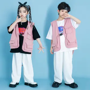 Garçons hiphop enfants gilets de mode modèles d'exposition pour enfants filles