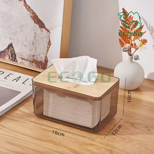 กล่องกระดาษทิชชู่ใส่ผ้าเช็ดปากปรับแต่งได้กล่องใส่กระดาษทิชชู่ไม้ไผ่สำหรับบ้าน - Product Image 5