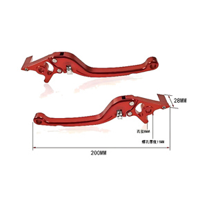 Levier de frein à disque universel pour moto, entièrement en alliage d'aluminium CNC, poignée de frein à disque modifiée avec écrou interne réglable. - Product Image 2