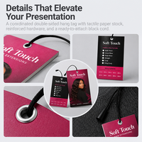 Étiquettes personnalisées avec logo privé pour emballage d'extensions capillaires, étiquettes cadeaux en papier pour mèches de cheveux, étiquettes de perruques avec logo pour extensions capillaires