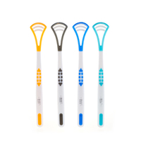 Nettoyeur de langue en plastique souple portable pour une élimination efficace des bactéries, réduction de la plaque dentaire, soin de l'haleine fraîche et hygiène buccale