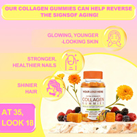 Complément Alimentaire OEM Marque Privée Collagène Biotine Gommes Éclaircissantes Peau Cheveux Ongles Antioxydant pour Adultes 60 Gommes
