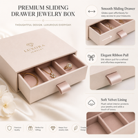 Boîte cadeau rigide bordeaux avec tiroir coulissant et ruban, emballage en carton personnalisé avec logo pour bijoux, cosmétiques, cadeaux