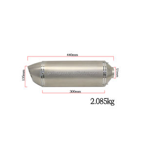 Silenciador de Escape Universal Akra de Acero Inoxidable de 51 mm para Motocicleta, DB Killer, Línea de Escape para Ninja250 Z400 R3 Mt07 R15 Xsr155 - Product Image 4