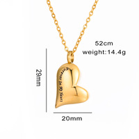 Souvenir en acier inoxydable coeur crémation urne pendentif collier pour toujours dans mon coeur mémorial urne collier bijoux pour amoureux animal de compagnie