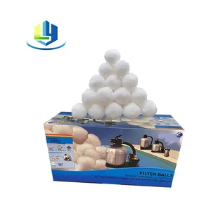 工厂50毫米棉球过滤器聚酯球纤维过滤介质纤维球用于游泳池