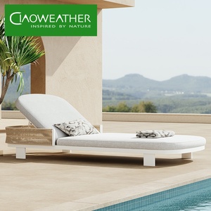 Chaise longue de patio en métal, chaise de plage, lit de repos, mobilier d'extérieur, <span class=keywords><strong>transat</strong></span> en aluminium, chaises longues d'extérieur - Product Image 5