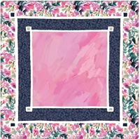 Tapis de mahjong série M175 à motif floral pour femme, antidérapant avec dos en caoutchouc et bords surpiqués, pour tables de mahjong