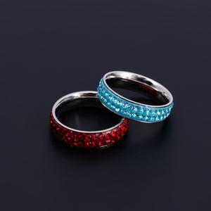 Anillos de Compromiso de Fábrica Directa para Mujer, Joyería de Cristal CZ, Regalos de Aniversario, Precio Económico - Product Image 3