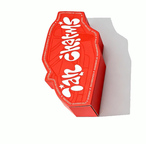 Scatola di Imballaggio in Carta Creativa <span class=keywords><strong>Jan</strong></span> Charms - Confezione Rossa Vivace con Stampa Personalizzata e Fodera in Spugna per Piccoli Regali - Product Image 6