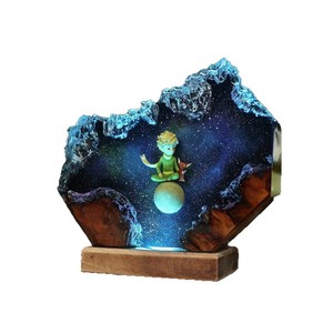 Lampe de table <span class=keywords><strong>en</strong></span> résine époxy Le Petit <span class=keywords><strong>Prince</strong></span>, ornement de bureau, thème de l'art cinématographique et télévisuel, artisanat, <span class=keywords><strong>cadeau</strong></span> de Noël Le Petit <span class=keywords><strong>Prince</strong></span> - Product Image 5