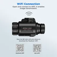 Caméra de surveillance numérique 2K 60 Hz avec vision nocturne, montée sur la tête, enregistrement vidéo, zoom 4x pour la chasse, le camping et l'observation de la faune
