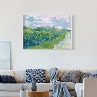 Peinture décorative abstraite de paysage encadrée sur toile pour salon, chambre, couloir, hôtel, maisons d'hôtes - Fraîcheur