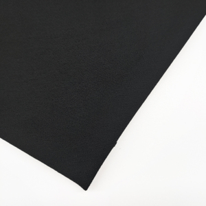 Tissu tricoté de haute qualité en coton biologique extensible teint uni et polyester recyclé - Product Image 2