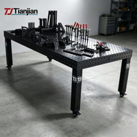 Plateforme de soudage 3D série D16, système de fixation modulaire en acier de haute précision, table pour travaux métalliques complexes et fabrication de précision