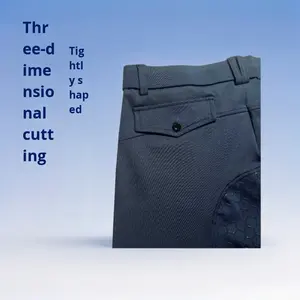 여름 유니섹스 승마 바지 슬림 핏 미드라이즈 논슬립 실리콘 슈퍼 엘라스틱 통기성 경기 훈련용 - Product Image 2