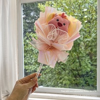 Vente en gros de baguette magique de fée populaire, paillettes étoilées, bouquet de graduation, poupée en peluche douce pour Halloween, Saint-Valentin chinoise