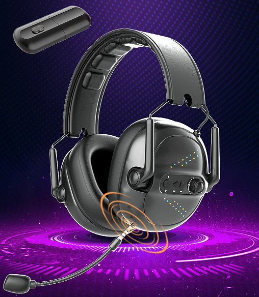 G2000 2.4G Wireless Low Latency Gaming Headset Virtual 7.1 Surround Sound Noise Reduction Detachable Mic RGB Gaming Headphones
