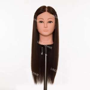 Cabeza de maniquí LINDALHAIR <span class=keywords><strong>Elite</strong></span> Styling Hair-Características faciales europeas, cabello humano virgen, looks personalizables para el entrenamiento del cabello - Product Image 5