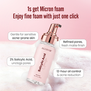 Espuma Limpiadora <span class=keywords><strong>Facial</strong></span> con Ácido Salicílico y Niacinamida de Marca Privada, Mousse <span class=keywords><strong>Limpiador</strong></span> <span class=keywords><strong>Facial</strong></span> para Adultos, Niños y <span class=keywords><strong>Piel</strong></span> <span class=keywords><strong>Sensible</strong></span> - Product Image 4