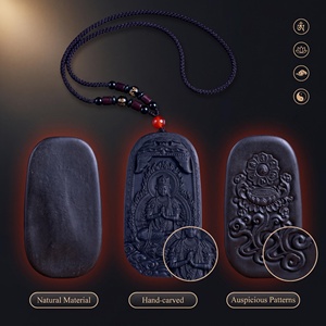 Collana Artigianale con Medaglione di Ambra e Vairocana, Perle Profumate alle Erbe, Ciondolo Sacro, Amuleto Spirituale, Talismano Profumato - Product Image 3