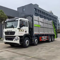 Vente directe usine SINOTRUK 8*4 26CBM Camion compacteur de déchets à chargement arrière