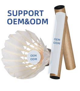 Özel Logo OEM Badminton Kavisli Kaz Tüyü 2 Katmanlı Mantar Hafif Badminton Topu - Product Image 3