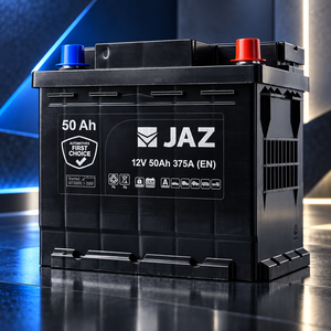 Batterie de voiture au plomb sans entretien 12V 50Ah MF50 L1 375 CCA, batterie de démarrage automobile fiable pour véhicules de tourisme JAZ - Product Image 1