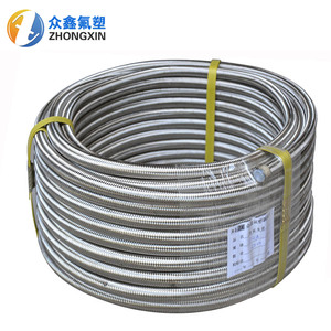 <span class=keywords><strong>Tuyau</strong></span> ondulé <span class=keywords><strong>flexible</strong></span> en ptfe tressé en acier inoxydable à haute résistance chimique pour <span class=keywords><strong>tuyau</strong></span> <span class=keywords><strong>de</strong></span> carburant e85 - Product Image 6