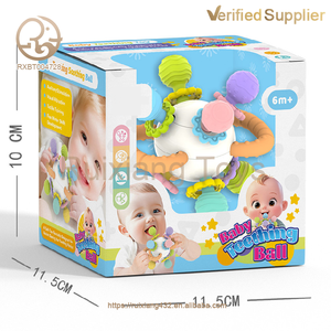 Venta al por mayor juguetes sensoriales para bebés bolas <span class=keywords><strong>mordedor</strong></span> de dibujos animados sin BPA nuevos <span class=keywords><strong>dientes</strong></span> calmante bebé mordedores juguete - Product Image 5